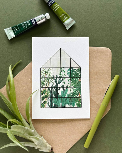 Tropical House Card