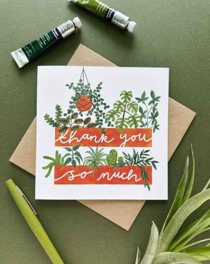 Indoor Plants Thank You Card