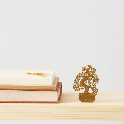 Tiny Tree Bonsai, brass ornamental keepsake, letterbox gift