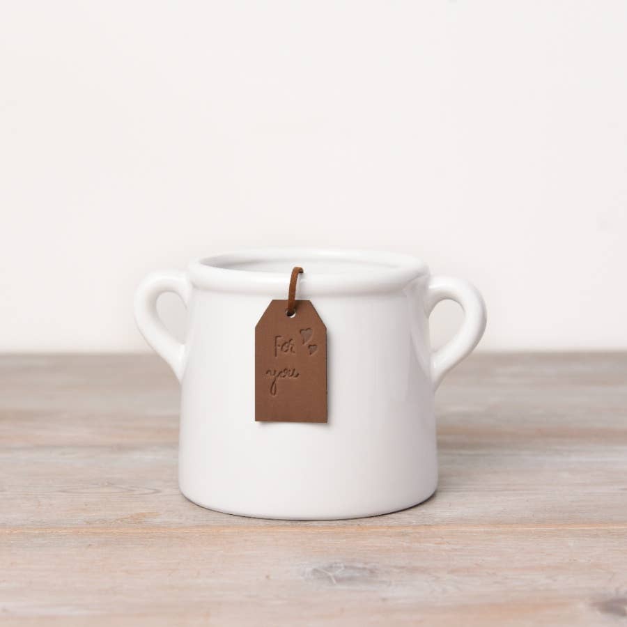 For You White Pot, 10cm