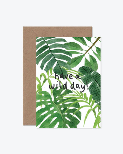 Wild Day Tropical Plants Card